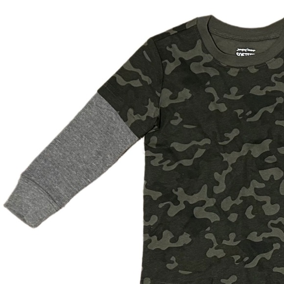 NWOT Jumping Bean Army Green Camo 2 Piece set for Toddler Boy size 2T Soft Knit - Picture 4 of 11